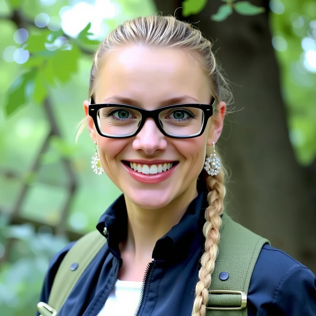 Portretul unui biolog zâmbitor