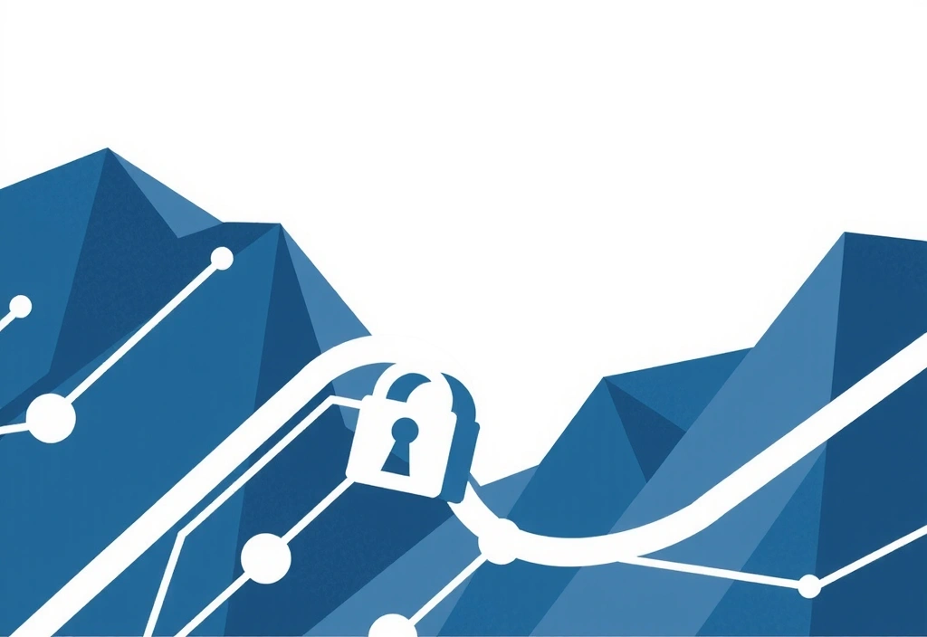 Imagine abstractă reprezentând securitatea datelor și acorduri legale